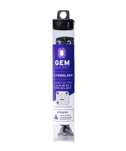 GEM DnD Dice Set - Perolado - Preto