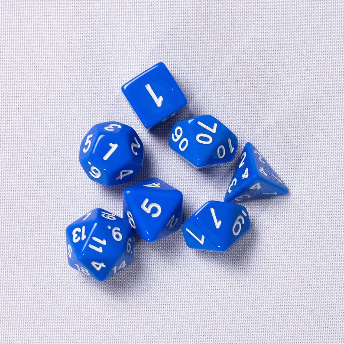 GEM DnD Dice Set - Opaco - Azul - Imagem 3
