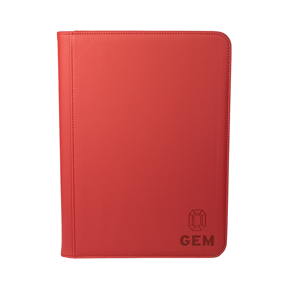 GEM Fichário Couro 3x3 - Vermelho