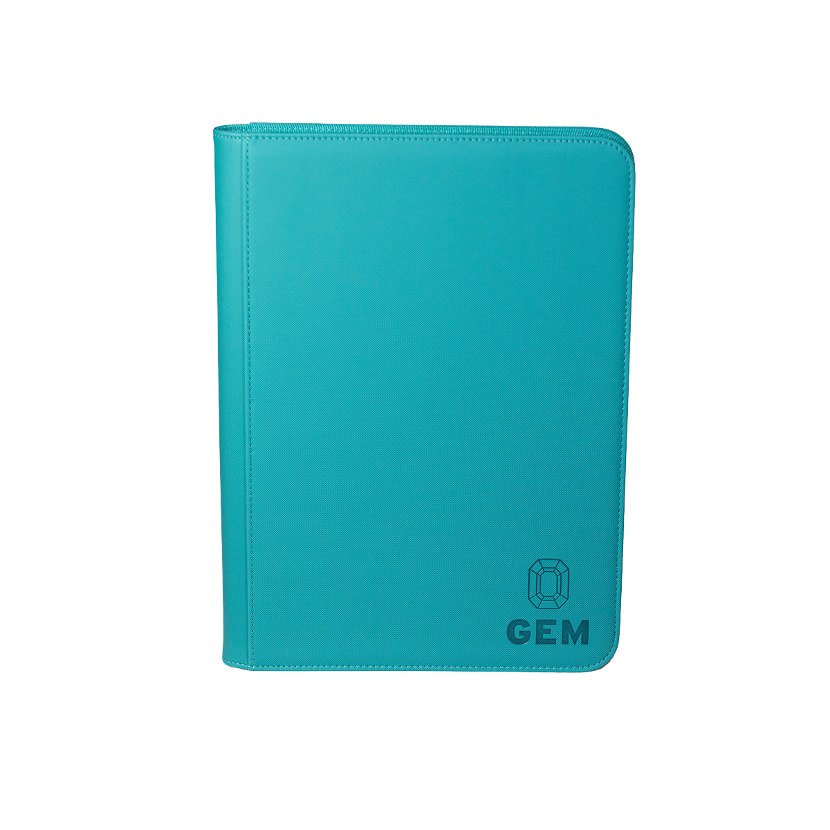 GEM Fichário Couro 3x3 - Azul Claro
