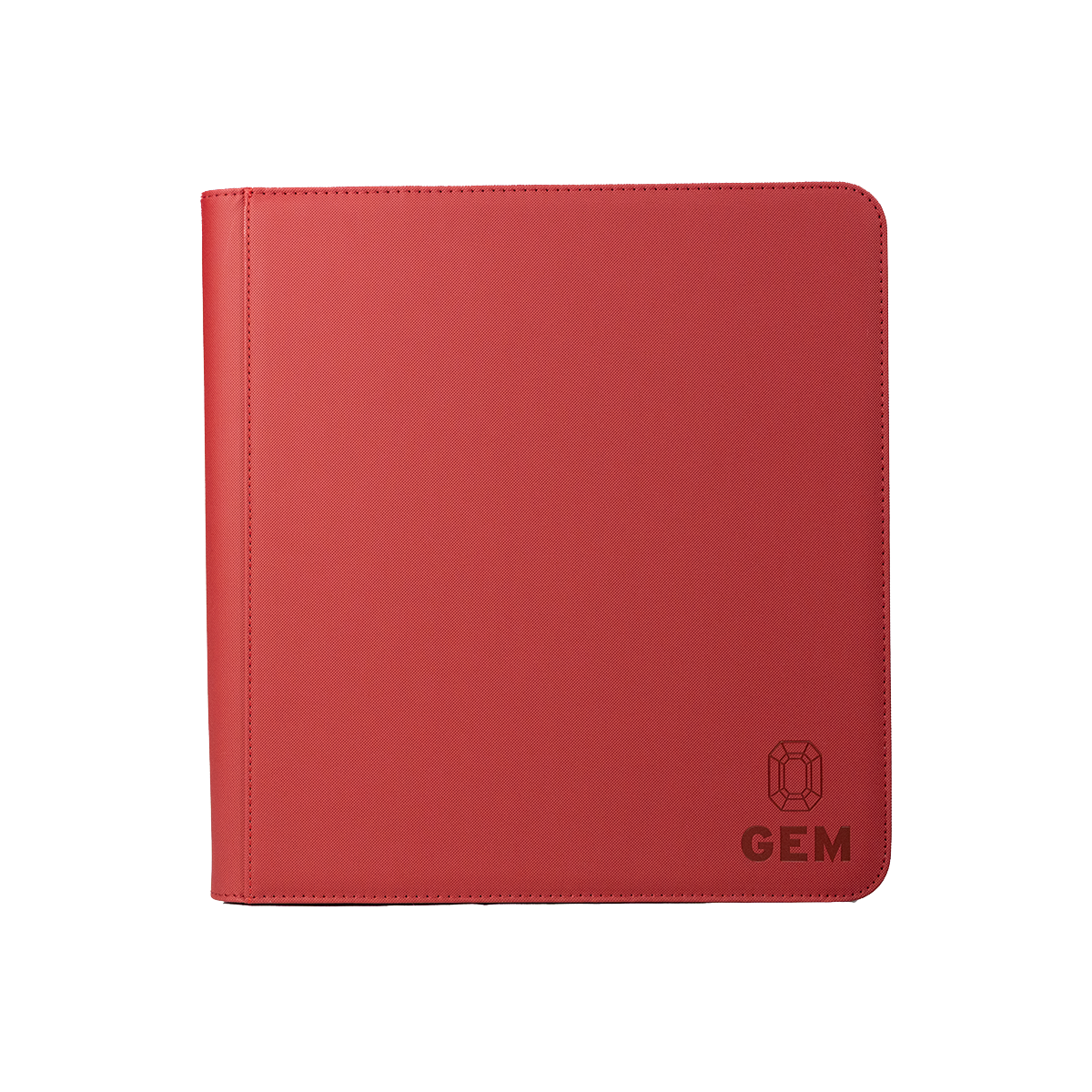 GEM Fichário Couro 4x3 - Vermelho