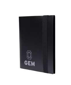 GEM Fichário Plástico 2x2 - Preto // Preto