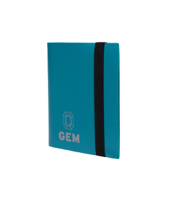 GEM Fichário Plástico 2x2 - Azul Claro // Preto