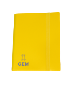 GEM Fichário Plástico 3x3 - Amarelo // Amarelo