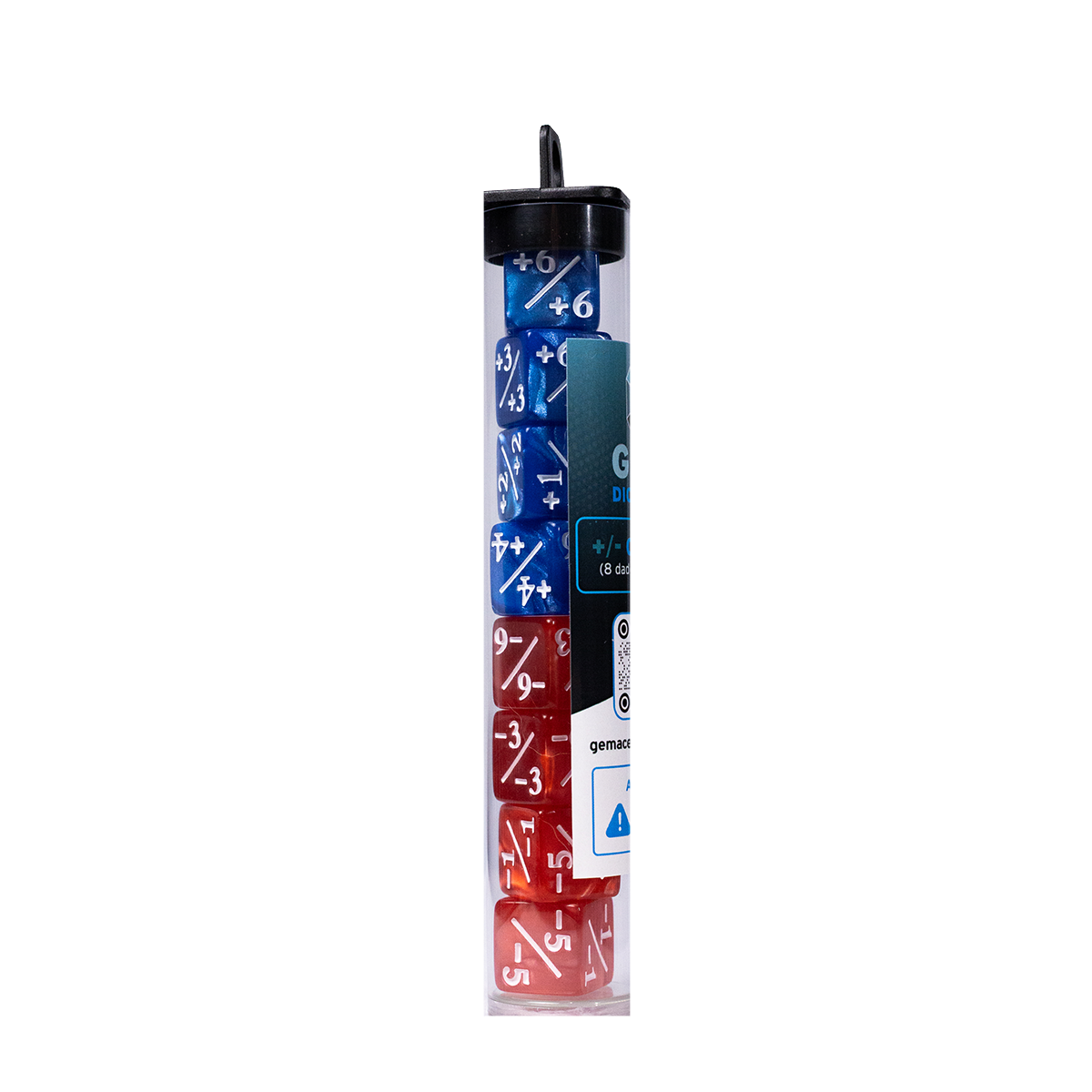 GEM Dice Set D6 Counters - Perolado - Vermelho // Azul - Imagem 2